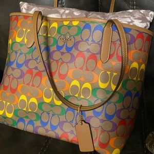 Colorful Coach Bag